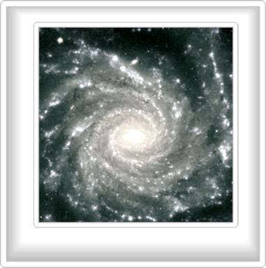 Spiral secret galaxy illustration