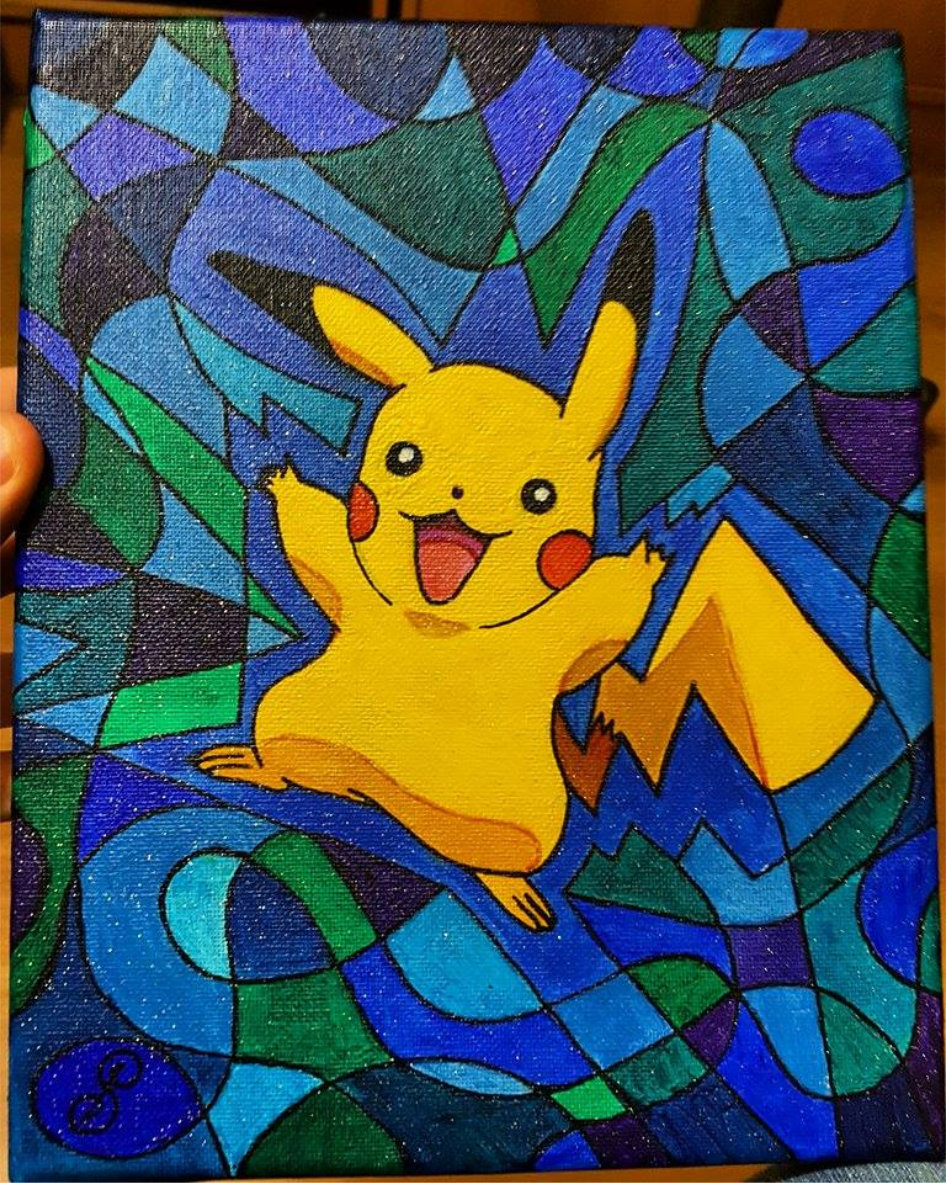 Pikachu Painting - Symbol Hybrid by Silvia Hartmann
