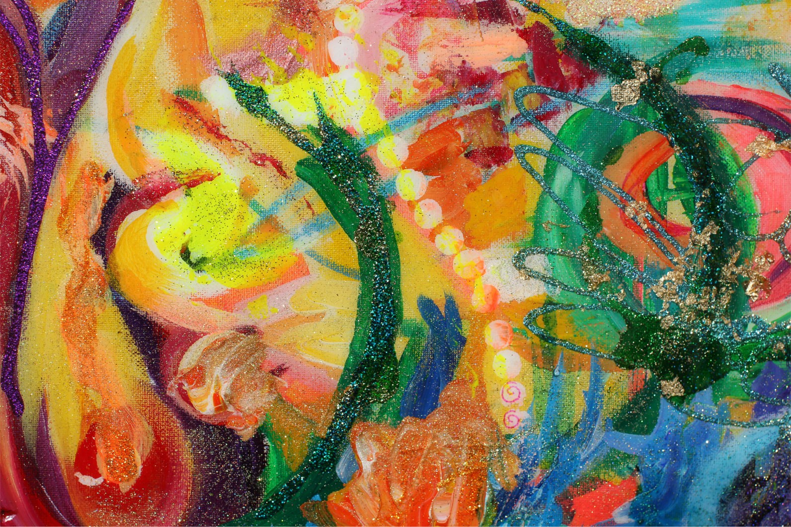 Colorful energy painting - detail 1
